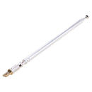 Stainless Steel 50cm 20" 6 Sections Telescopic Antenna Replacement for FM Radio TV AD