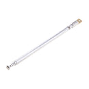 Stainless Steel 50cm 20" 6 Sections Telescopic Antenna Replacement for FM Radio TV AD