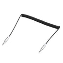 3.5mm Stereo Audio Cable, Aux 3.5 Audio Cord Compatible with Samsung and Other 3.5mm DC Plug Port Device, Black