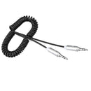 3.5mm Stereo Audio Cable, Aux 3.5 Audio Cord Compatible with Samsung and Other 3.5mm DC Plug Port Device, Black
