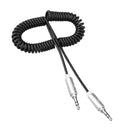 3.5mm Stereo Audio Cable, Aux 3.5 Audio Cord Compatible with Samsung and Other 3.5mm DC Plug Port Device, Black
