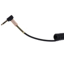 3.5mm (1/8") M-M Coiled Audio Cable Wire Headphone Aux Input Cable Black