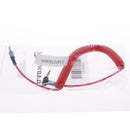 3.5mm (1/8") M-M Coiled Audio Cable Wire Headphone Aux Input Cable Red