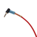 3.5mm (1/8") M-M Coiled Audio Cable Wire Headphone Aux Input Cable Red