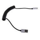 Coiled Type-C Cable for Car, Coiled USB C Charger Cable for Xiaomi 6 5, Galaxy S8, S8+, MacBook, Sony XZ Silver