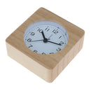 Student Small Wooden Silent Alarm Clock Table Clock with Non Ticking