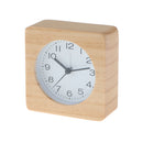 Student Small Wooden Silent Alarm Clock Table Clock with Non Ticking
