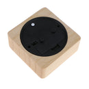 Student Small Wooden Silent Alarm Clock Table Clock with Non Ticking