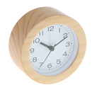 Round Mini Non-ticking Bedside /Table Alarm Clock , Battery Operated Travel Clock, Night light Bell Loud Alarm Clock with Snooze
