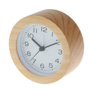 Round Mini Non-ticking Bedside /Table Alarm Clock , Battery Operated Travel Clock, Night light Bell Loud Alarm Clock with Snooze