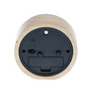 Round Mini Non-ticking Bedside /Table Alarm Clock , Battery Operated Travel Clock, Night light Bell Loud Alarm Clock with Snooze