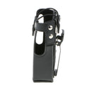 Hard PU Leather Case Carrying Holder Holster for Motorola GP328 GP338 GP380