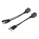 12V Passive PoE Injector and PoE Splitter Kit with 5.5x2.1mm DC Connector 2Pcs Universal PoE Adapter