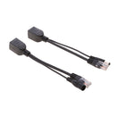 12V Passive PoE Injector and PoE Splitter Kit with 5.5x2.1mm DC Connector 2Pcs Universal PoE Adapter