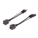 12V Passive PoE Injector and PoE Splitter Kit with 5.5x2.1mm DC Connector 2Pcs Universal PoE Adapter