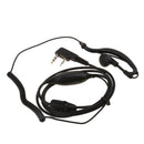 Earhanger Headphone With PTT For Baofeng Relm RPV3000 RPV3600 Walkie Talkie Long Wear Clear Sound Reel