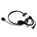 2 Pin Noise Canceling Headset Headphone with PTT Mic for 2 way Radio Walkie Talkie Kenwood Puxing Wouxun Baofeng (Black)