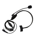 2 Pin Noise Canceling Headset Headphone with PTT Mic for 2 way Radio Walkie Talkie Kenwood Puxing Wouxun Baofeng (Black)