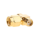 Mini RP-SMA male to dual RP-SMA female T connector adapter pigtail NEW for Wi-Fi