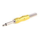 High Quality Stereo 6.5mm 1/4'' Amplifier Microphone plug 6.35mm 1/4'' wire Connector male plug adapter Soldering