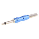 High Quality Stereo 6.5mm 1/4'' Amplifier Microphone plug 6.35mm 1/4'' wire Connector male plug adapter Soldering