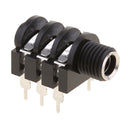 2pcs 6.35mm / 6.5mm 6Pin DIP Stereo Dual Channel Microphone Socket 6.35 /6.5 Audio Straight jack