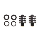 2pcs Gold 6.35mm / 6.5mm 6Pin DIP Stereo Dual Channel Microphone Socket 6.35 /6.5 Audio Straight jack