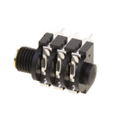 2pcs Gold 6.35mm / 6.5mm 6Pin DIP Stereo Dual Channel Microphone Socket 6.35 /6.5 Audio Straight jack