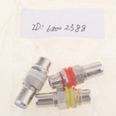 3 Pieces Audio Video RCA Female To Female Coupler Adapter