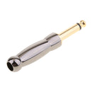 6.35mm 1/4" Male Stereo Audio TRS Jack Plug Soldering adapter