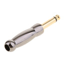 6.35mm 1/4" Male Stereo Audio TRS Jack Plug Soldering adapter