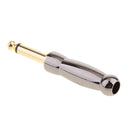 6.35mm 1/4" Male Stereo Audio TRS Jack Plug Soldering adapter