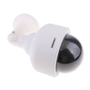 Dome Shaped Dummy Securtiy Camera with Red Light Dummy Surveillance Camera Outdoor Indoor Use,Wireless Simulate Cameras for Home Security(White)