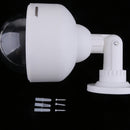 Dome Shaped Dummy Securtiy Camera with Red Light Dummy Surveillance Camera Outdoor Indoor Use,Wireless Simulate Cameras for Home Security(White)