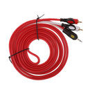 Professional Quality RCA Cable 10ft Dual Shielded Gold-Plated 3.5mm Male to 2RCA Male Stereo Audio Y Cable (white/left and red/right sockets)