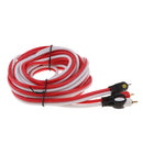 Professional Quality RCA Cable 16.5ft Dual Shielded Gold-Plated 3.5mm Male to 2RCA Male Stereo Audio Y Cable (white/left and red/right sockets)