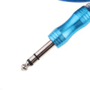 Universal 6.35mm 1/4inch TRS Male to 2 Dual XLR Male Mic Stereo Audio Converter Adapter Cable Cord 9.8Ft (Blue)