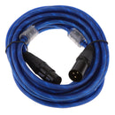 3-Pin foot Mic Cable Patch Cords - XLR Male to XLR Female Black Microphone Cables - 16Ft Balanced Mic Snake Cord - Single