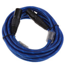3-Pin foot Mic Cable Patch Cords - XLR Male to XLR Female Black Microphone Cables - 16Ft Balanced Mic Snake Cord - Single