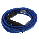 3-Pin foot Mic Cable Patch Cords - XLR Male to XLR Female Black Microphone Cables - 16Ft Balanced Mic Snake Cord - Single