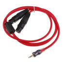 3.5mm mini jack 1/8'' TRS Stereo Male to Dual XLR Female Mic Y Splitter Cable Cord For iPad,iPhone, or any 3.5mm audio output 1meter