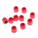 10Pcs Durable Headphone Memory Foam Cushion Eyebud Cover for Headset Red