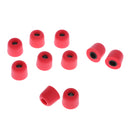 10Pcs Durable Headphone Memory Foam Cushion Eyebud Cover for Headset Red