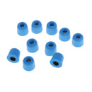 10Pcs Durable Headphone Memory Foam Cushion Earbud Cover for Headset Blue