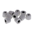 5 Pairs 4.5mm Memory Foam Tips Eartips For Earbuds /IN-EAR Earphones M Gray