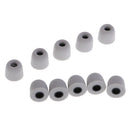 5 Pairs 4.5mm Memory Foam Tips Eartips For Earbuds /IN-EAR Earphones M Gray