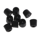 5 Pairs 3.0mm Memory Foam Tips Eartips For Earbuds /IN-EAR Earphones M Black