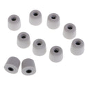 5 Pairs 3.0mm Memory Foam Tips Eartips For Earbuds /IN-EAR Earphones M Gray