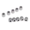 5 Pairs 3.0mm Memory Foam Tips Eartips For Earbuds /IN-EAR Earphones M Gray