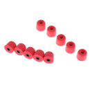 5 Pairs 3.0mm Memory Foam Tips Eartips For Earbuds /IN-EAR Earphones M Red